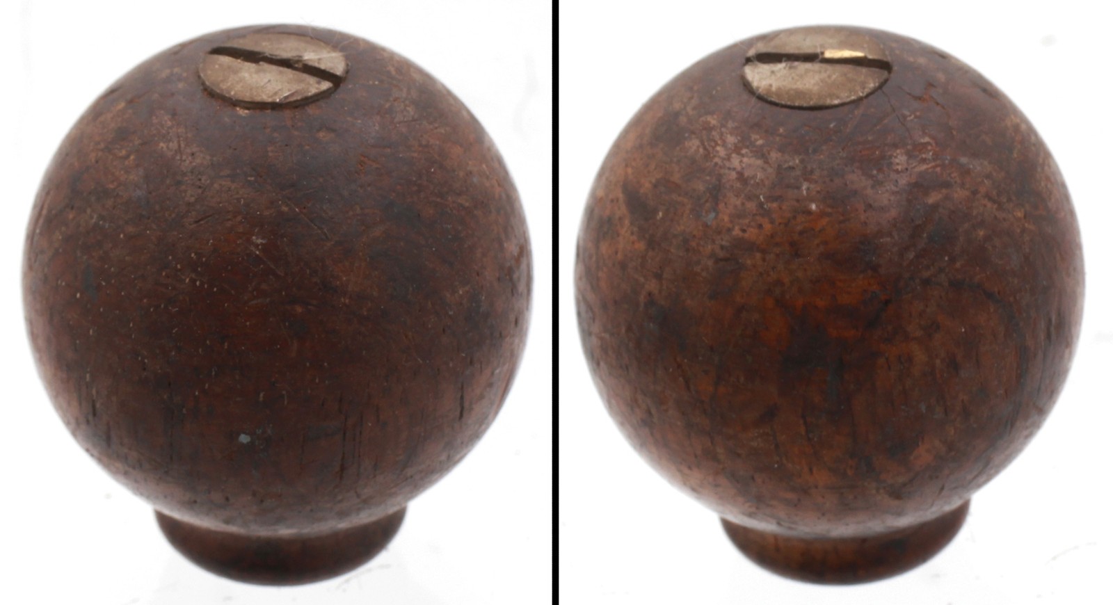 Orig. Trop. Hardwood Front Knob from Type 8 Stanley No. 45 Plane - mjdtoolparts