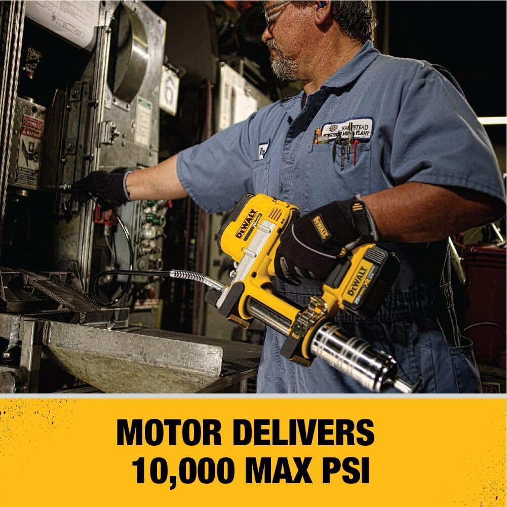 Grease Gun 20V MAX, Cordless Electric Grease Gun 42” Hose, 10,000 PSI, Variable