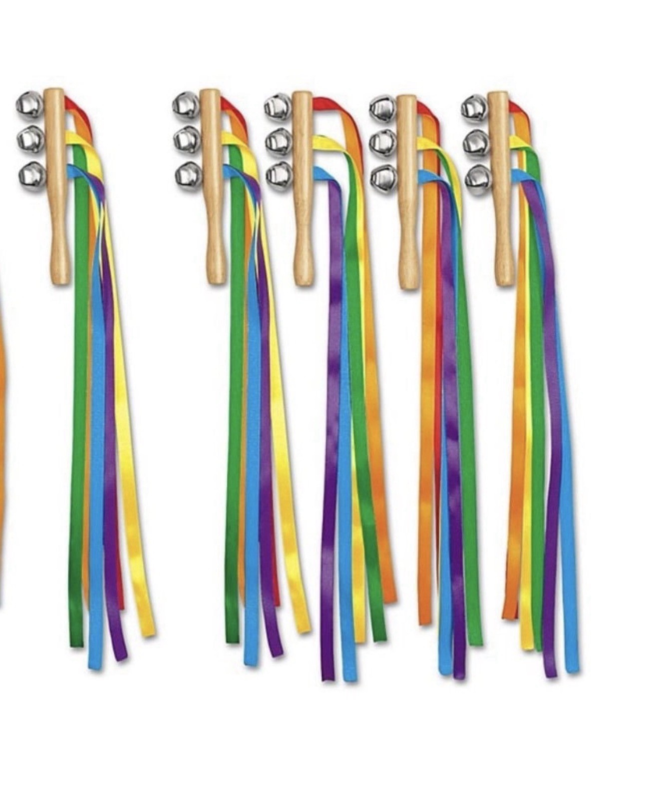 Lakeshore shake & Move Ribbon Bells - Set of 5