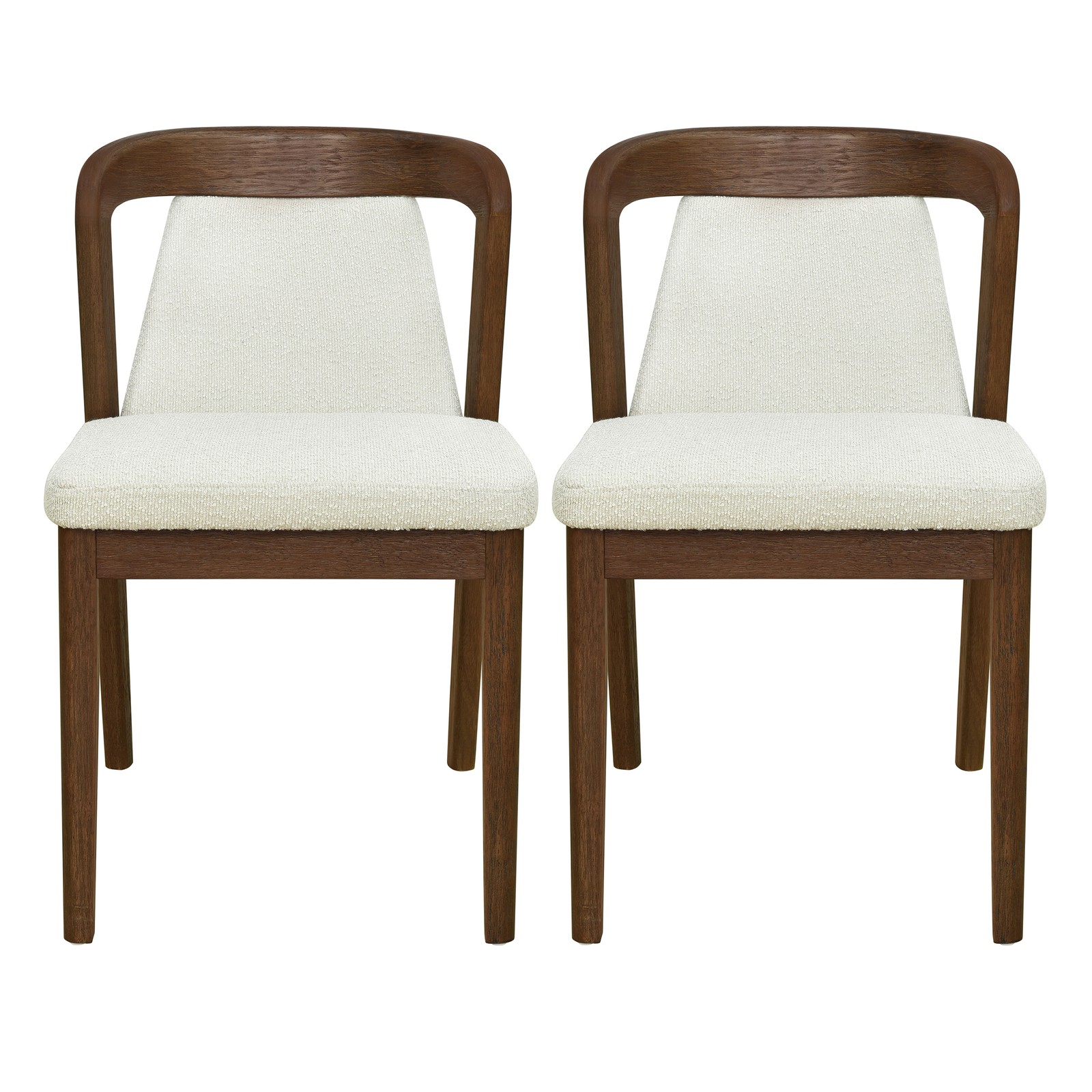 Upholstered Backrest Armless Dining Chairs