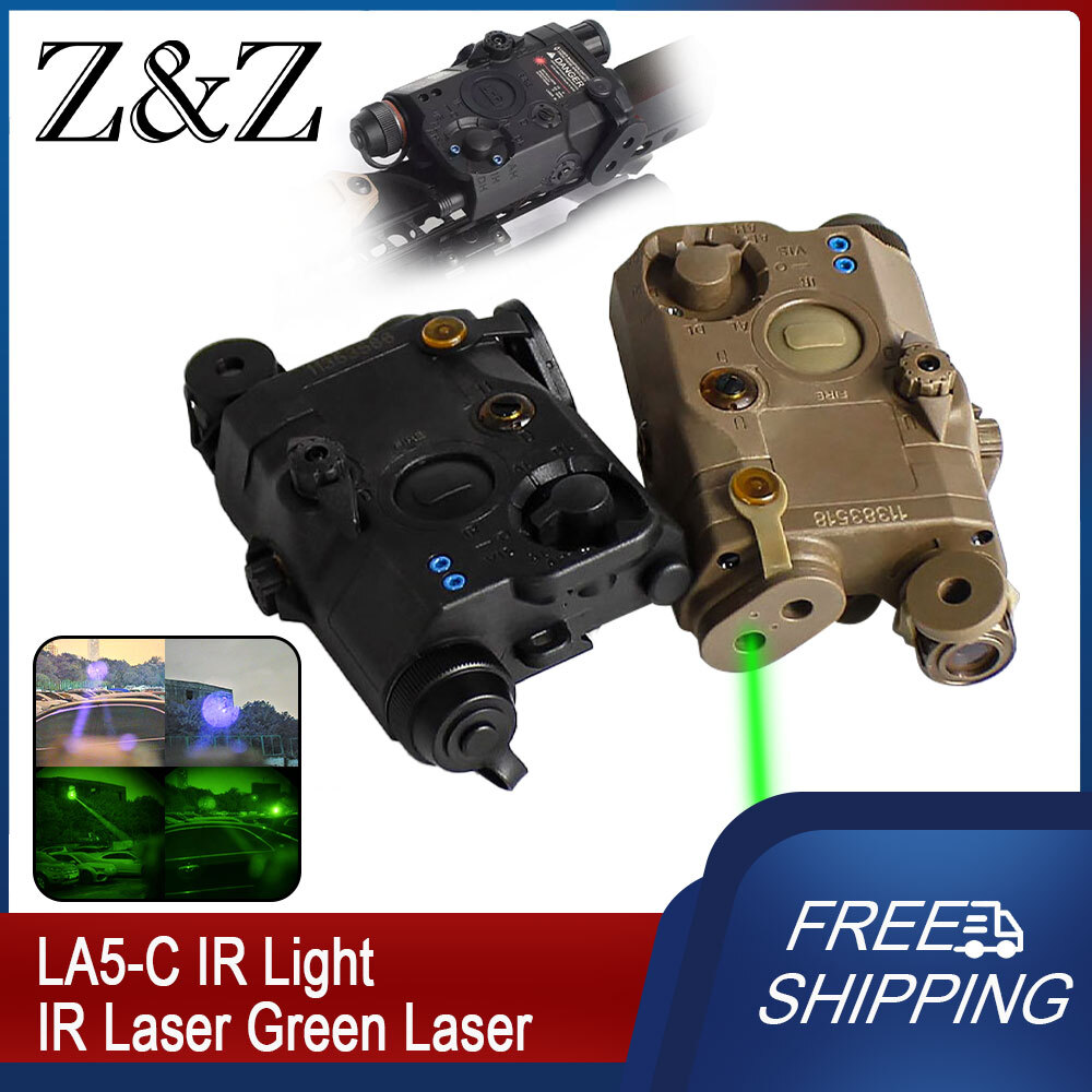 Tactical LA5-C Adjustable Beam & IR Light IR Laser Green Lasers Flashlight