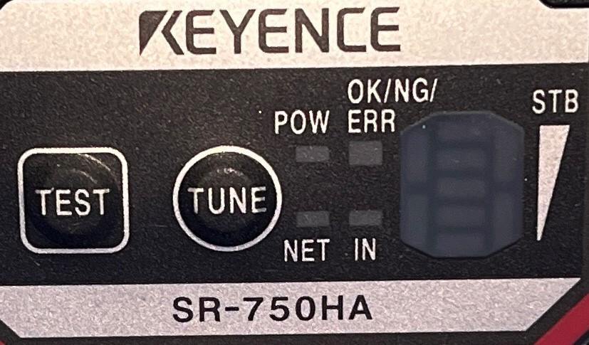 KEYENCE SR-750HA BARCODE SCANNER READER ETHERNET-COMPATIBLE 2D 24VDC