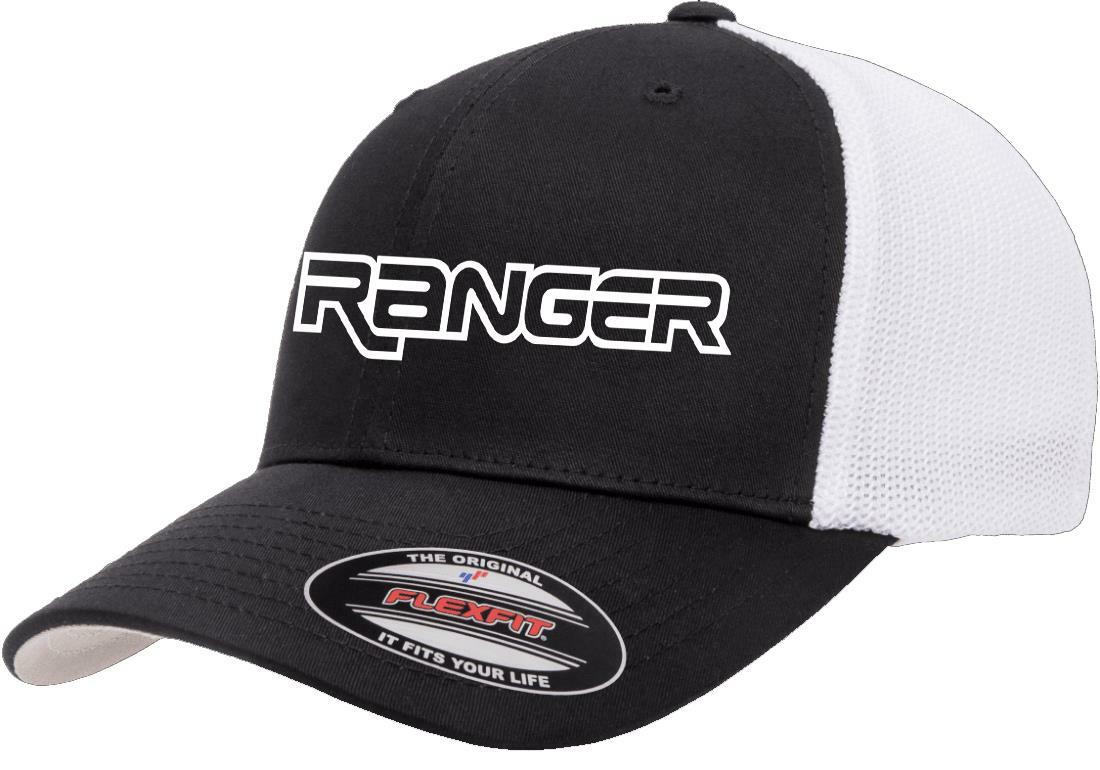 Ford Ranger Pickup Truck Logo Design Flexfit 6511 Trucker Hat Cap