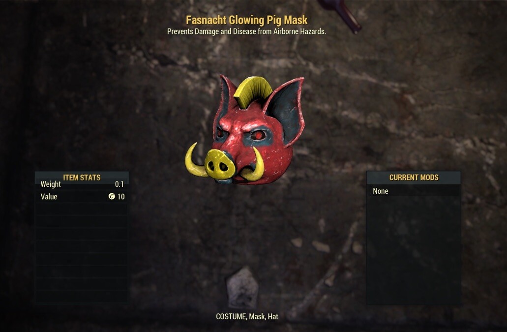 (Xbox) Fasnacht Glowing Pig Mask