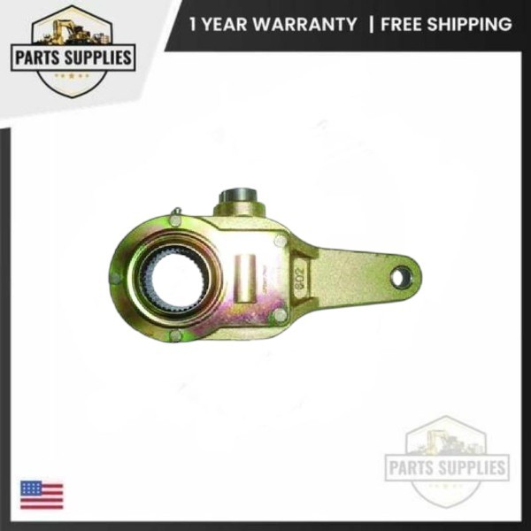 HSA-4947 Manual Slack Adjuster 6" Arm Straight Clevis 37 Spline 1-5/8" For Truck