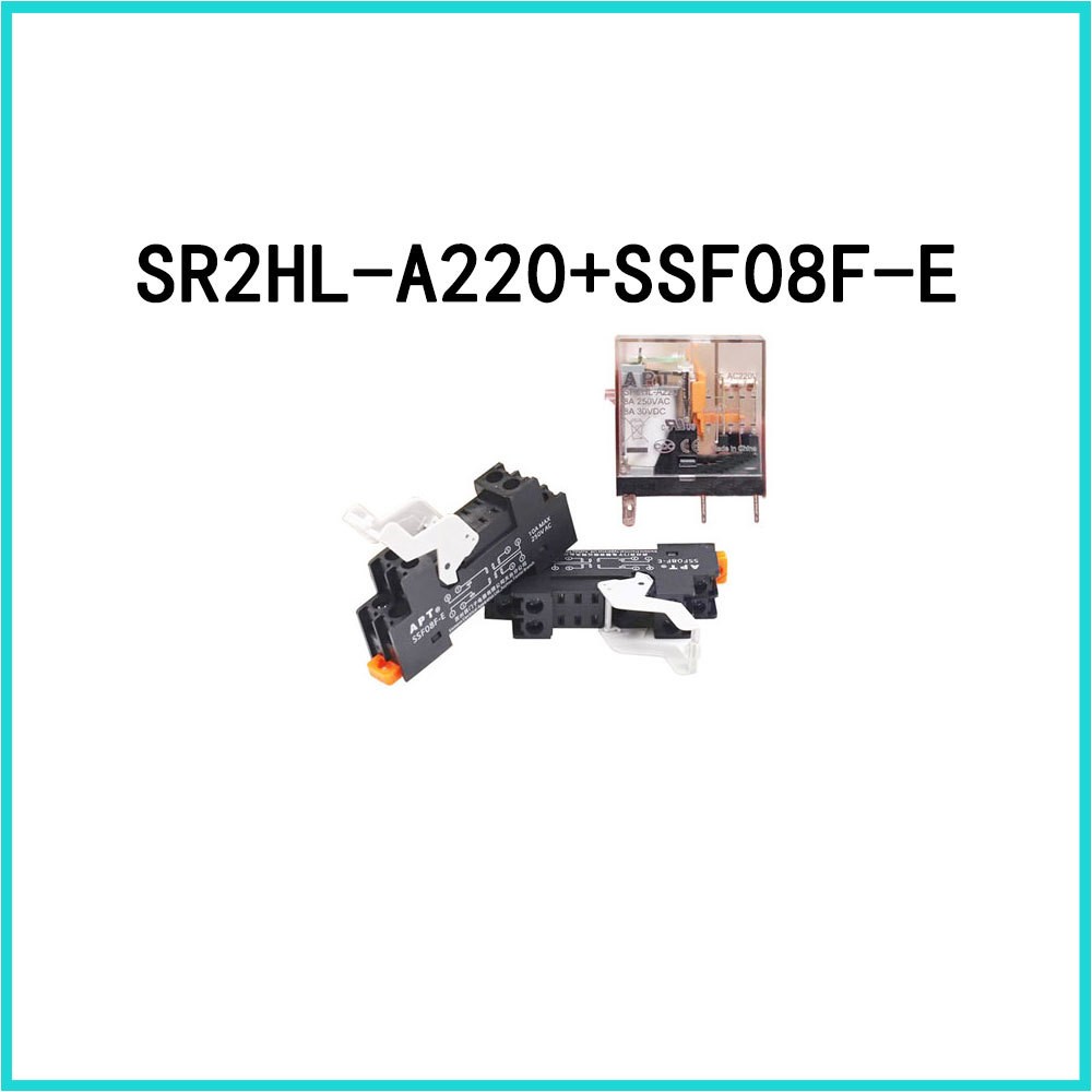 New SIEMENS AC220V DC24V SR2HL-A220+SSF08F-E SR2HL-D24+SSF08F-E relay With base