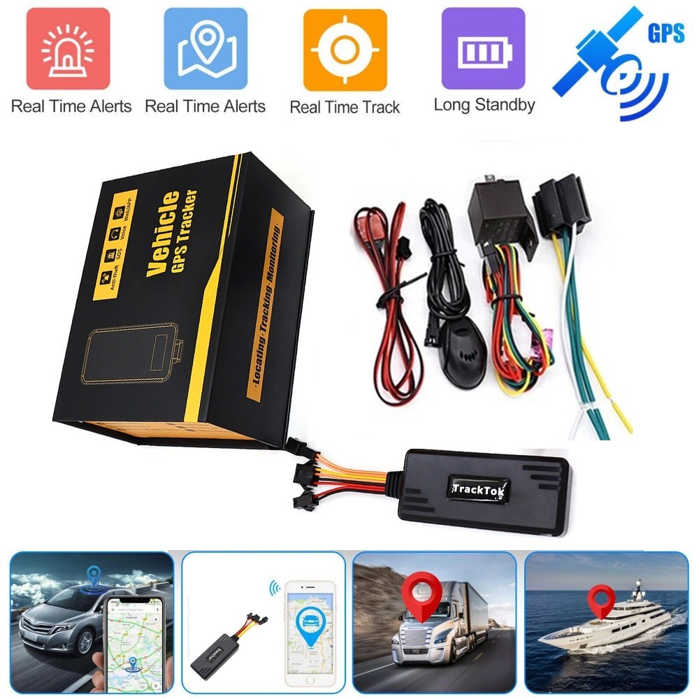 4x4G Car GPS Tracker Real-time Tracking Locator Device Remote Control Anti Theft