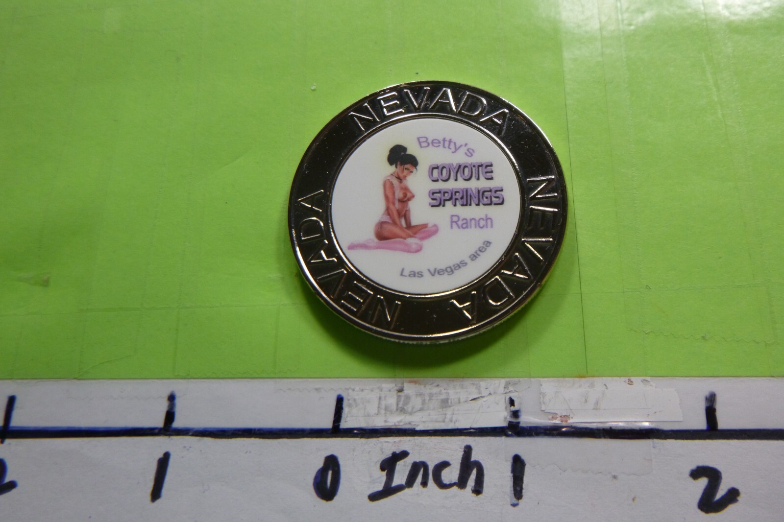 BETTY'S COYOTE SPRINGS RANCH HAVE TO COME BEFORE GO COLOR NICKEL COIN RARE 2NCO
