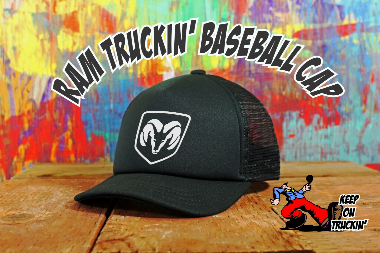 Dodge Ram Emblem Baseball Cap Hat