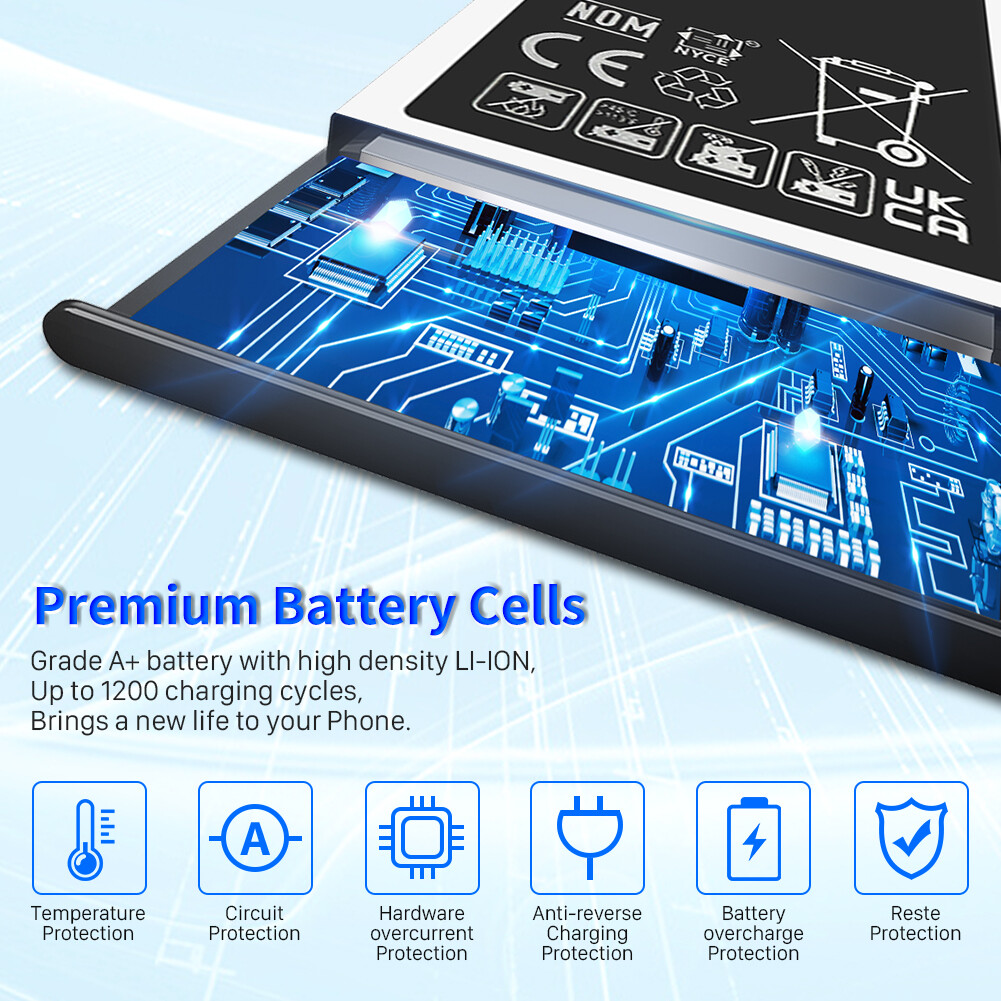2 Pack 5200mAh Battery Replacement for Samsung Galaxy Note 4 N910 EB-BN910BBZ
