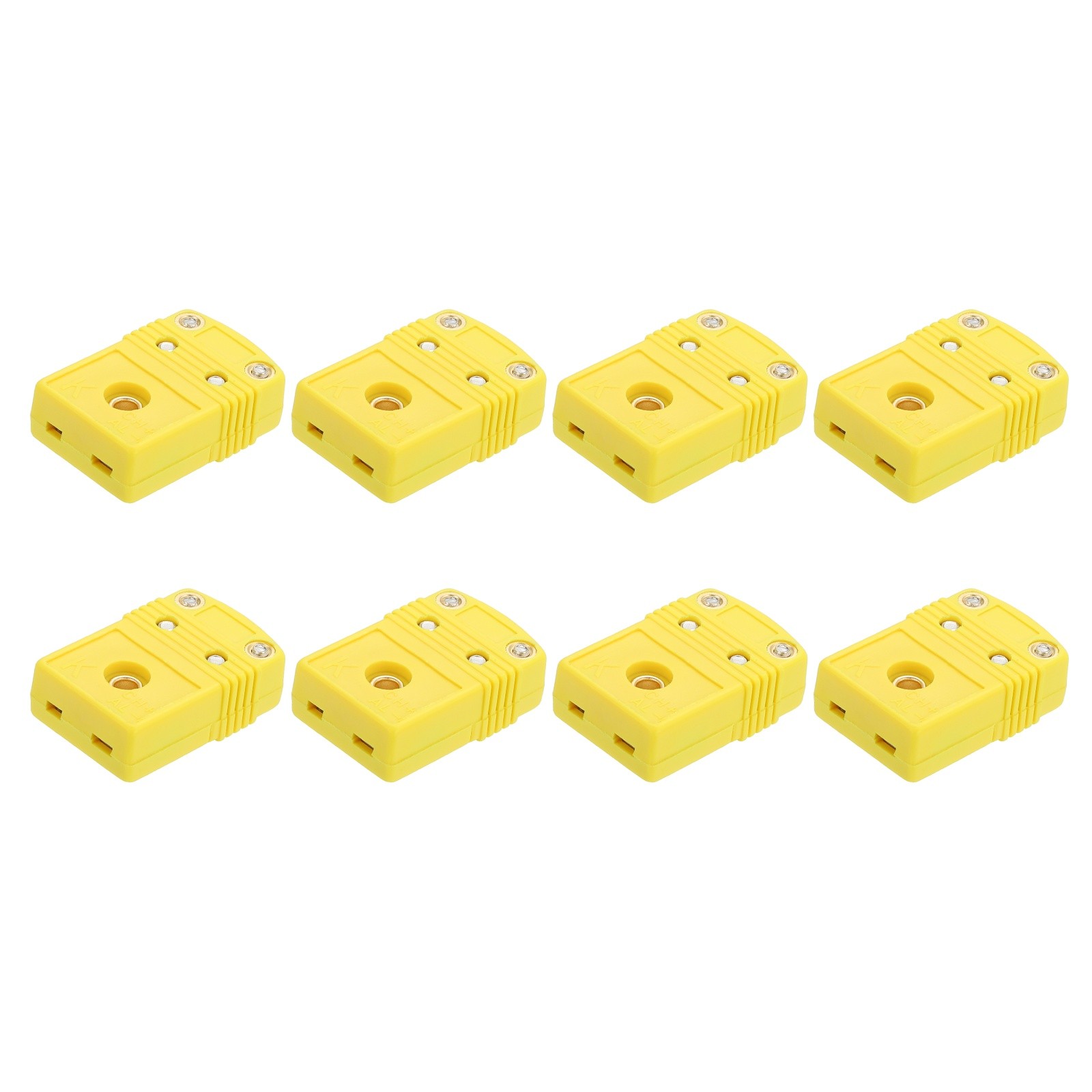 8pcs K Type Thermocouple Wire Connectors Female Plug Adapter Temperature 220°C