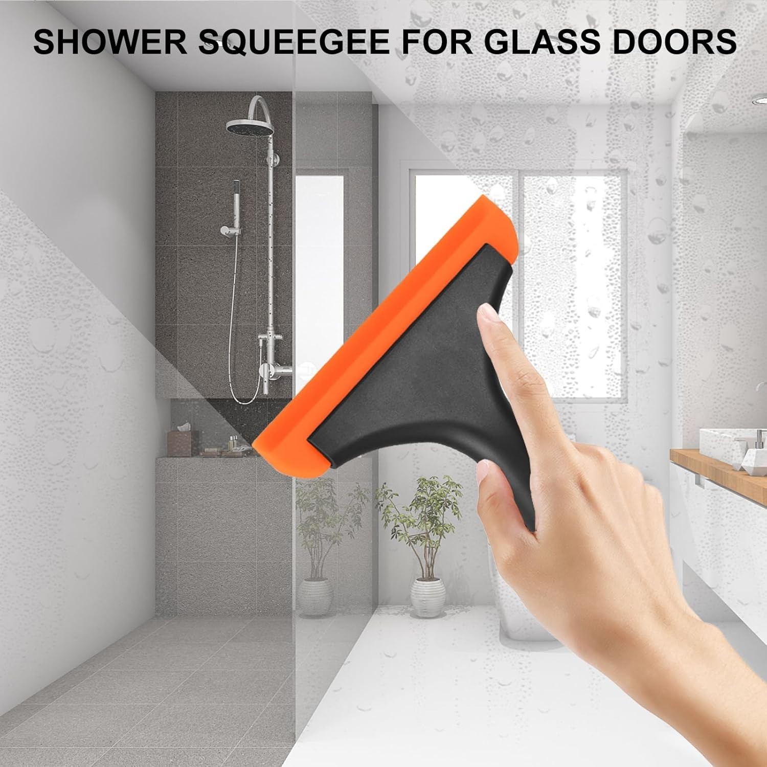 Mini Silicone Window Squeegee for Car Windshield Mirror Shower Glass Cleaning
