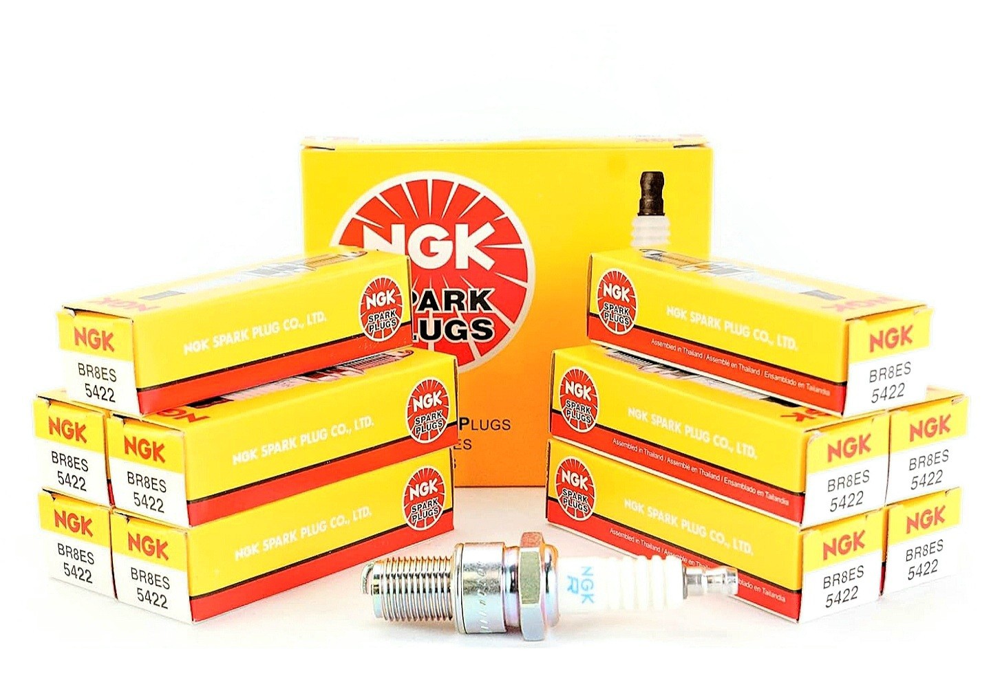 10 NGK 5422 Spark Plugs BR8ES For Banshee Blaster Trailboss Blazer Boss Xplorer