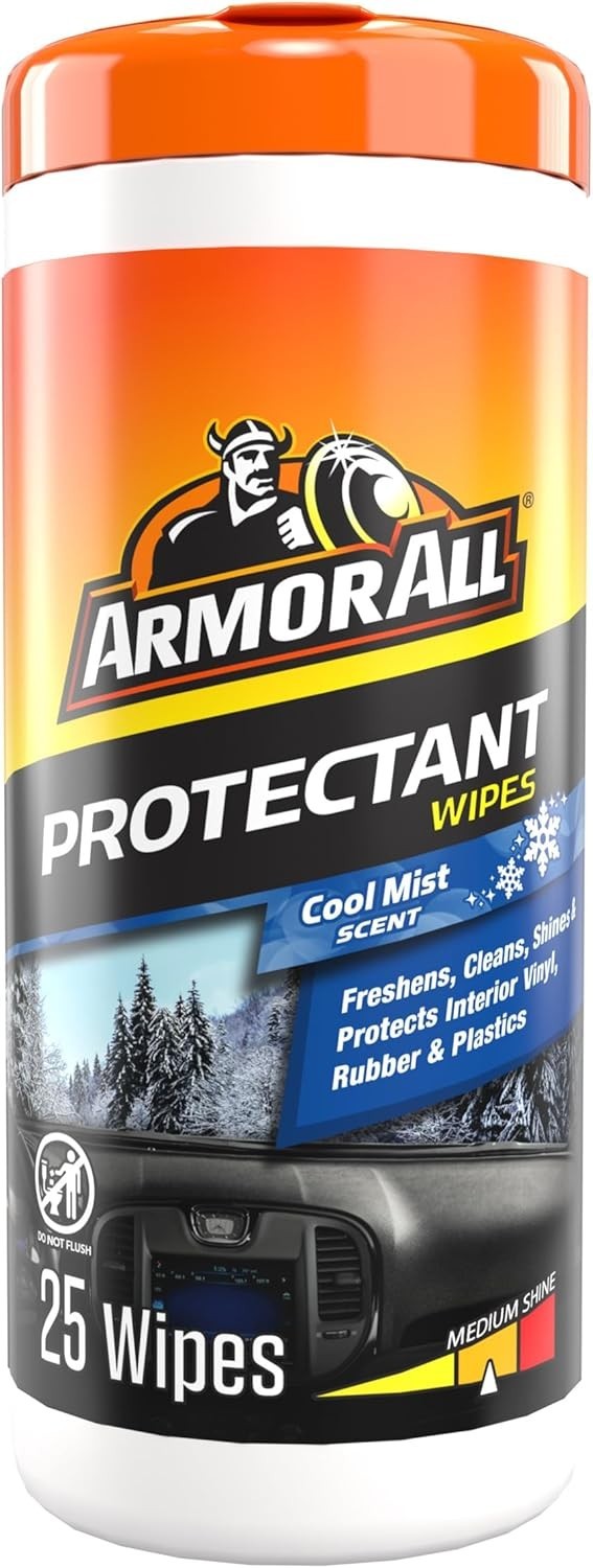 Armor All 78509 Air Freshening Protectant Wipes Interior Car Cleaner (25 Wipes)