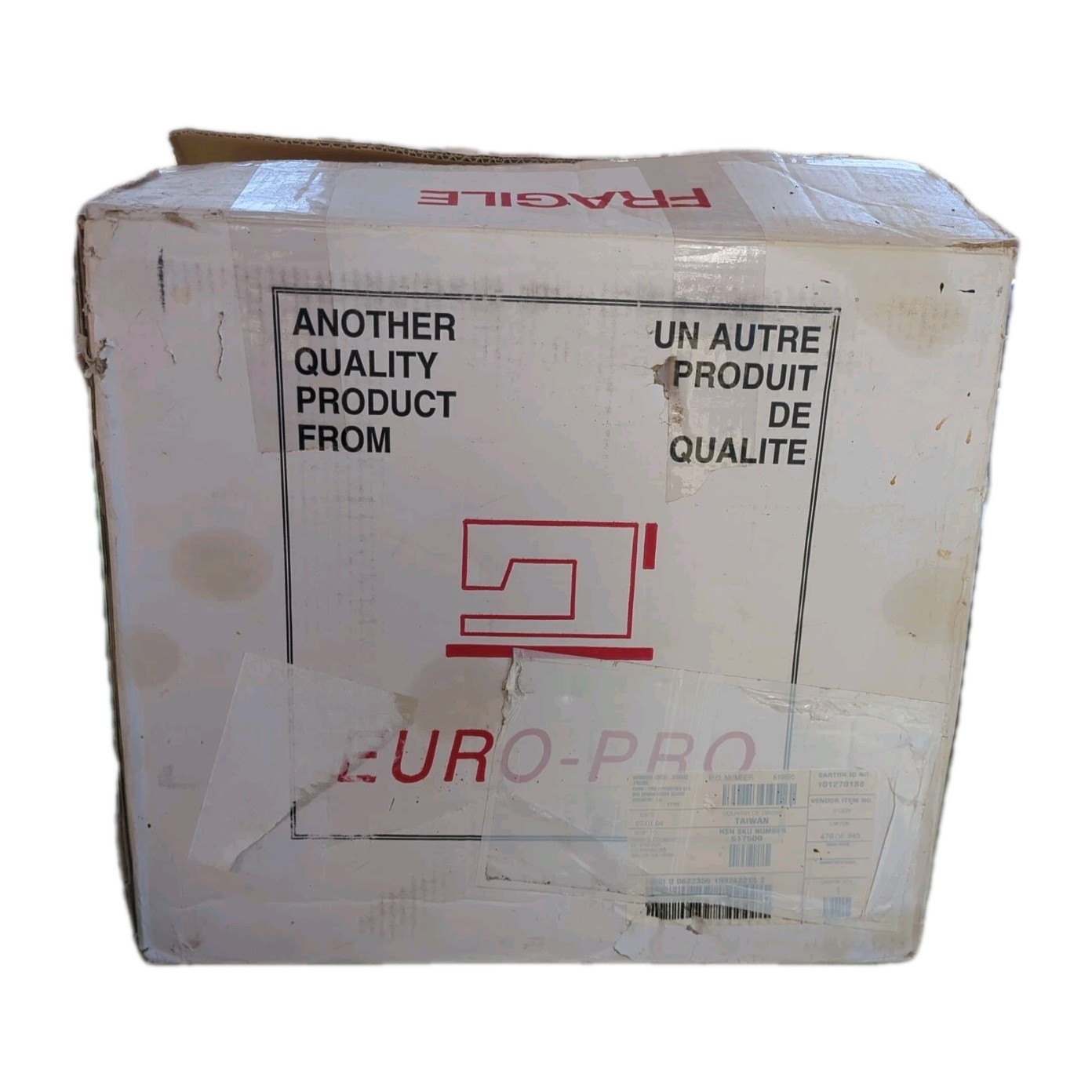 Euro-Pro X Model 9106 Sewing Machine New Open Box Deluxe Denim & Silk
