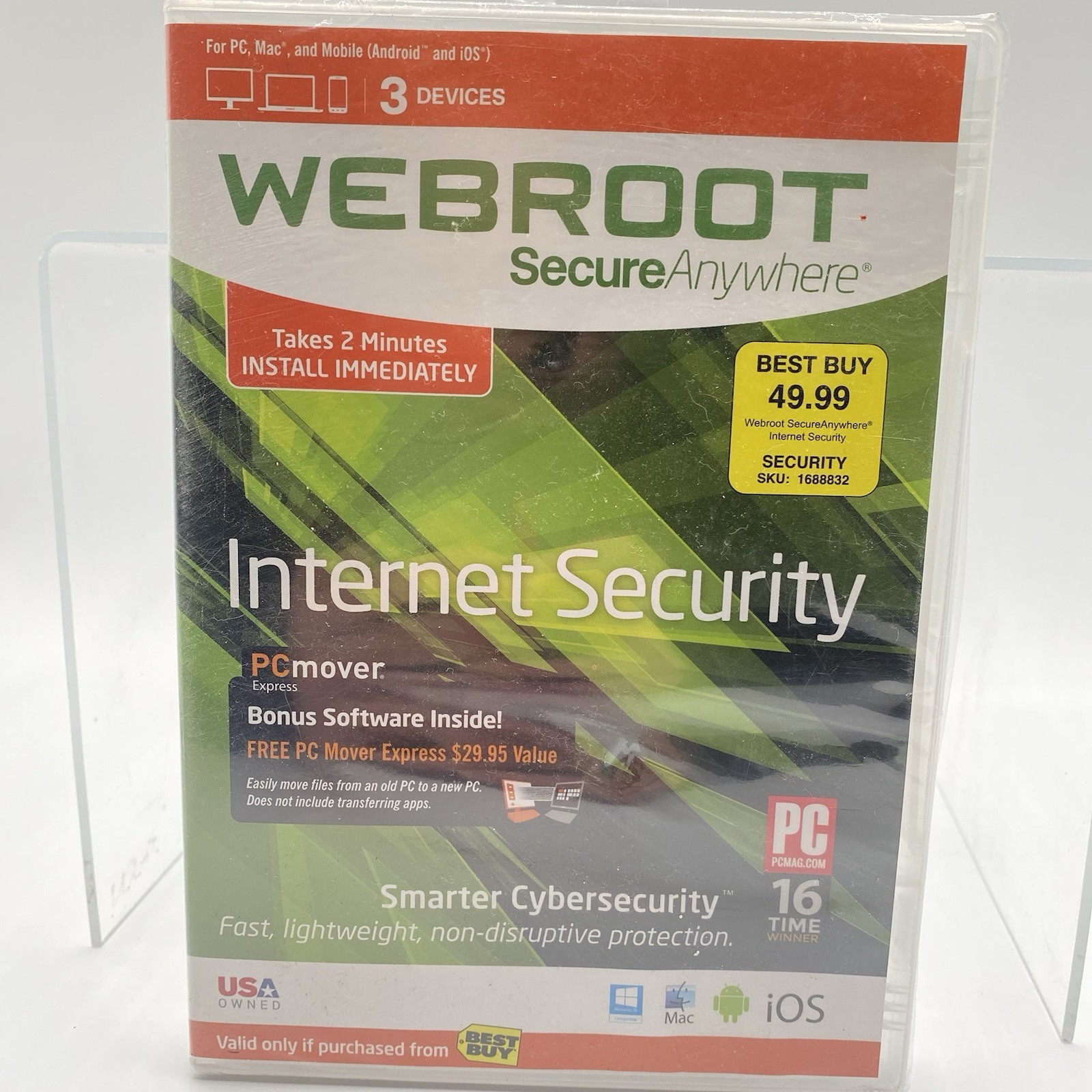 Webroot SecureAnywhere Internet Security 3-Device | NEW Sealed | 2023+ Key Code