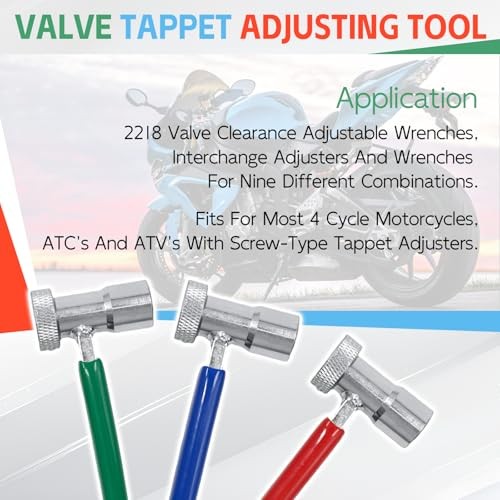 2218 Small Engine Valve Tappet Adjusting Tool 6 Piece Set, Valve Clearance
