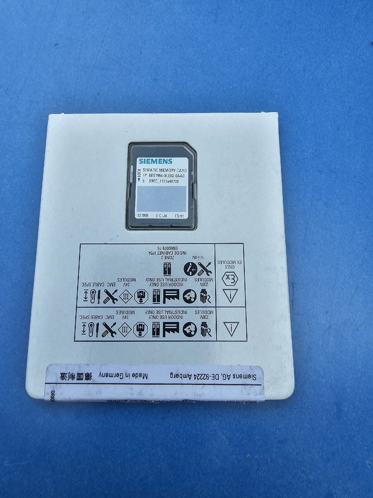 Siemens 6ES7954-8LE02-0AA0 Simatic Memory Card 12MB