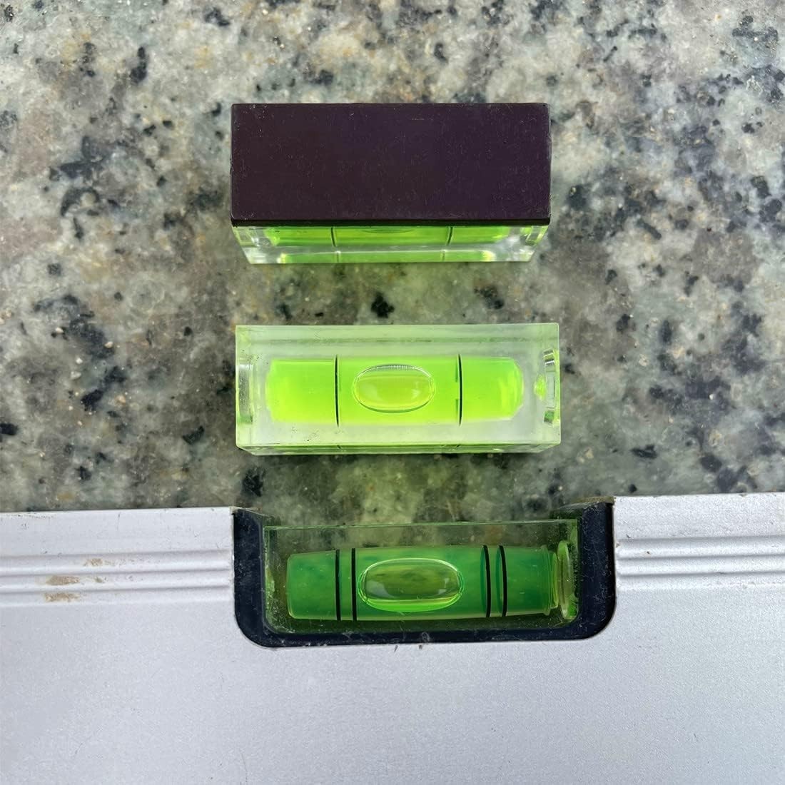 3Pcs Small Square Magnetic Spirit Levels Set Precision Scope Bubble Level Mini