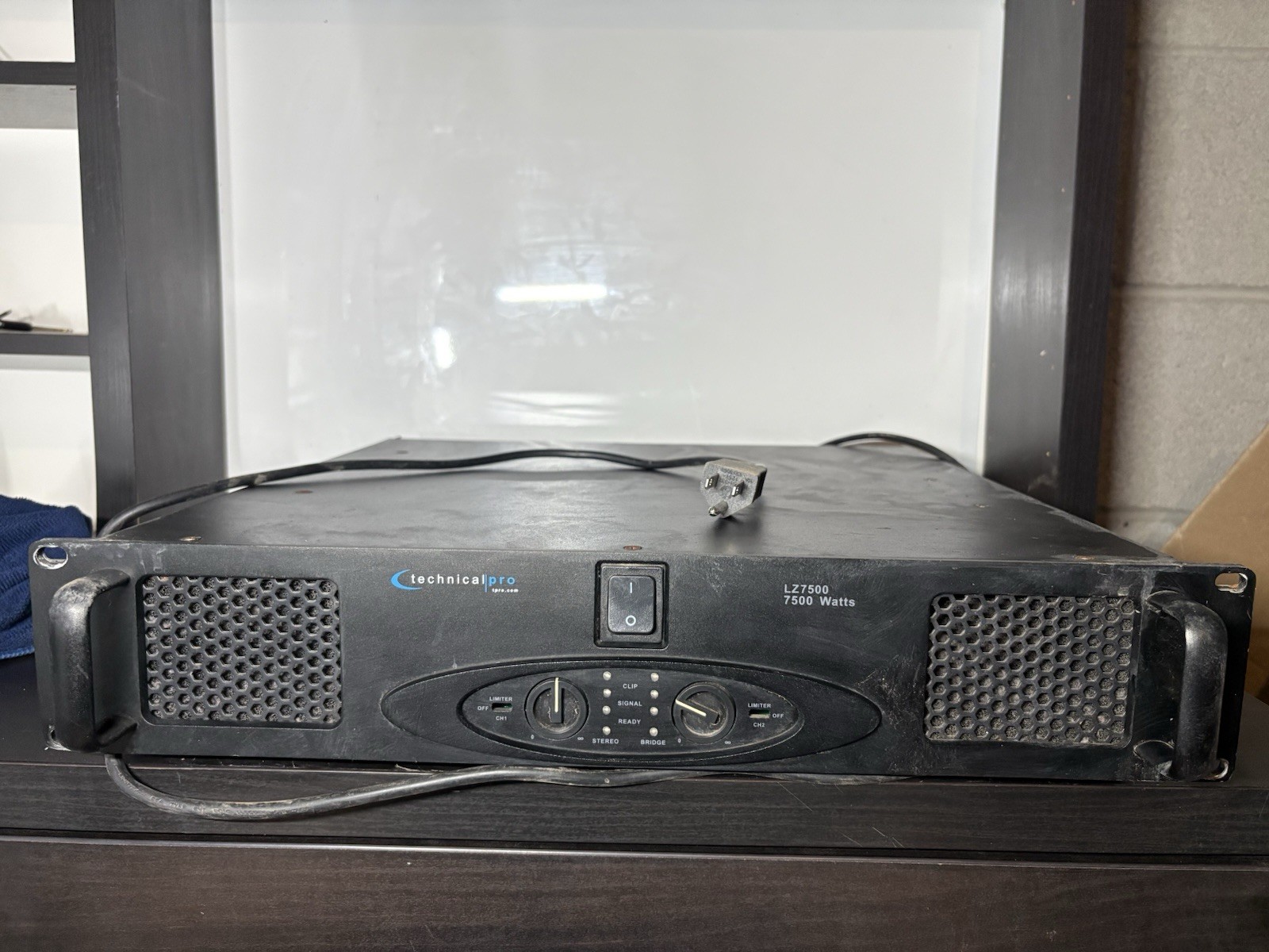 Technical Pro LZ7500 2U Professional 2-Ch. Power Amplifier Tested/Works