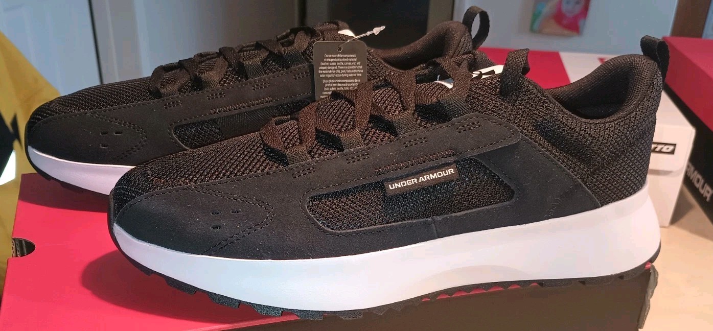 Men's UNDER ARMOUR - Street Mirage Athletic Shoes, Blk/Wht - SZ 10, NIB $70 MSRP