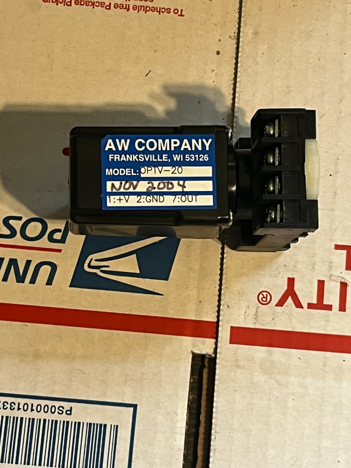 AW COMPANY OPTV-20 LIGHT TO FREQUENCTY CONVERTER nos surplus no packaging
