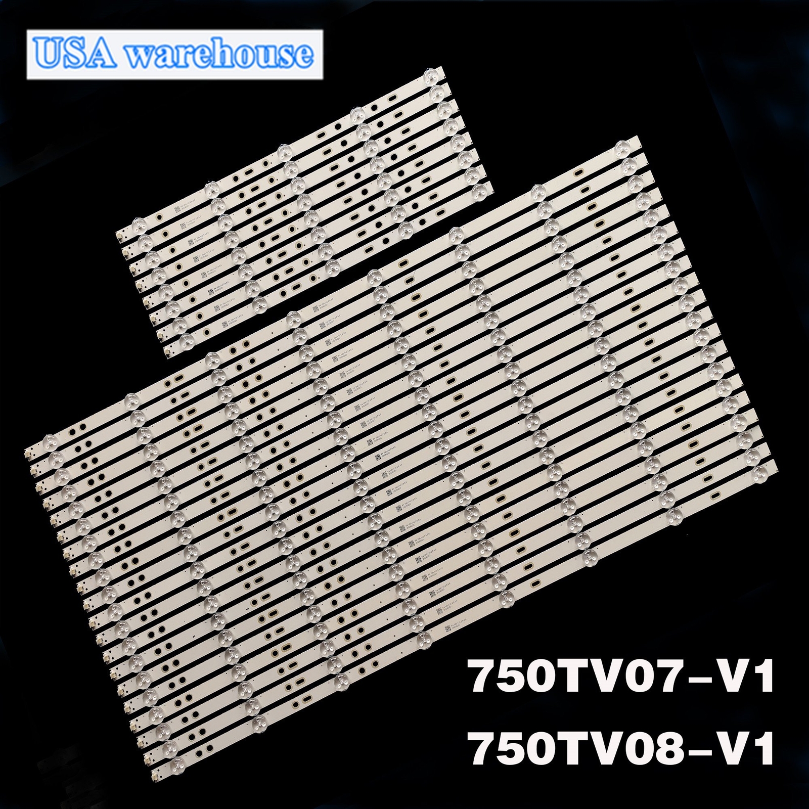 New 28pcs LED Strips For Sony KDL-75W850C KDL-75W855C 750TV07 V1 750TV08 V1