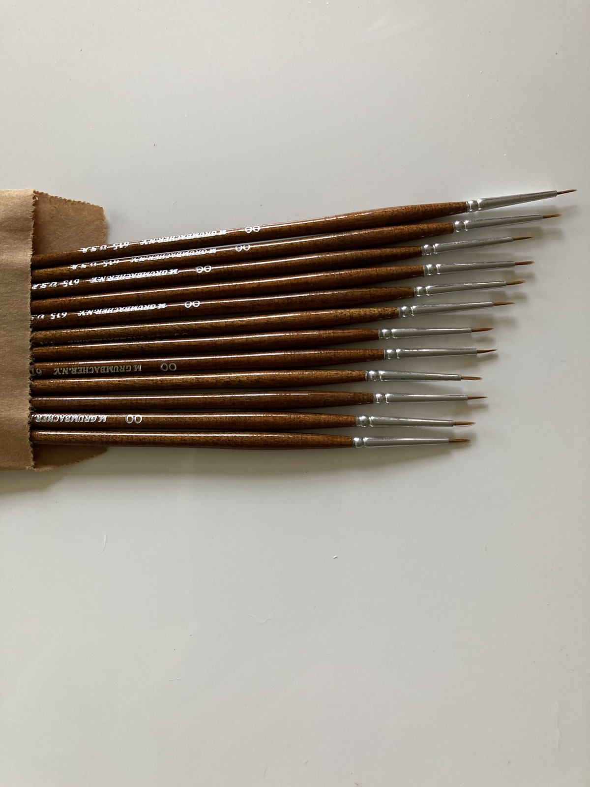 Grumbacher new red sable paint brushes
