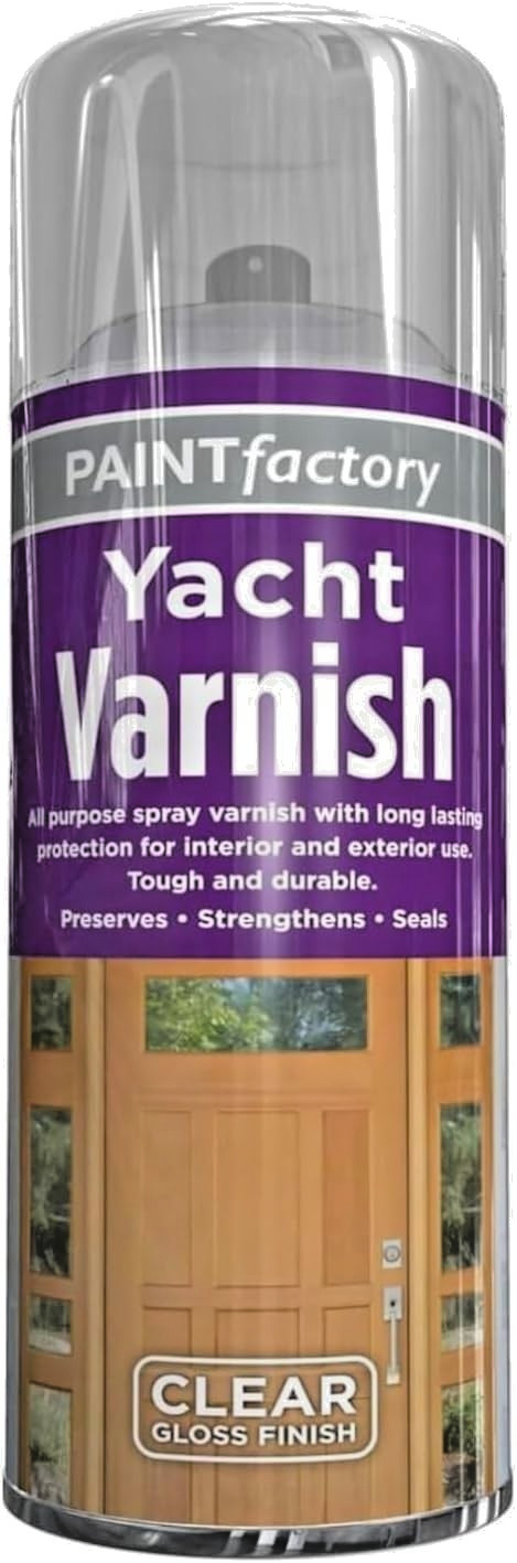 All Purpose Yacht Varnish 400ML - Spray 13.5 Ounce, Clear