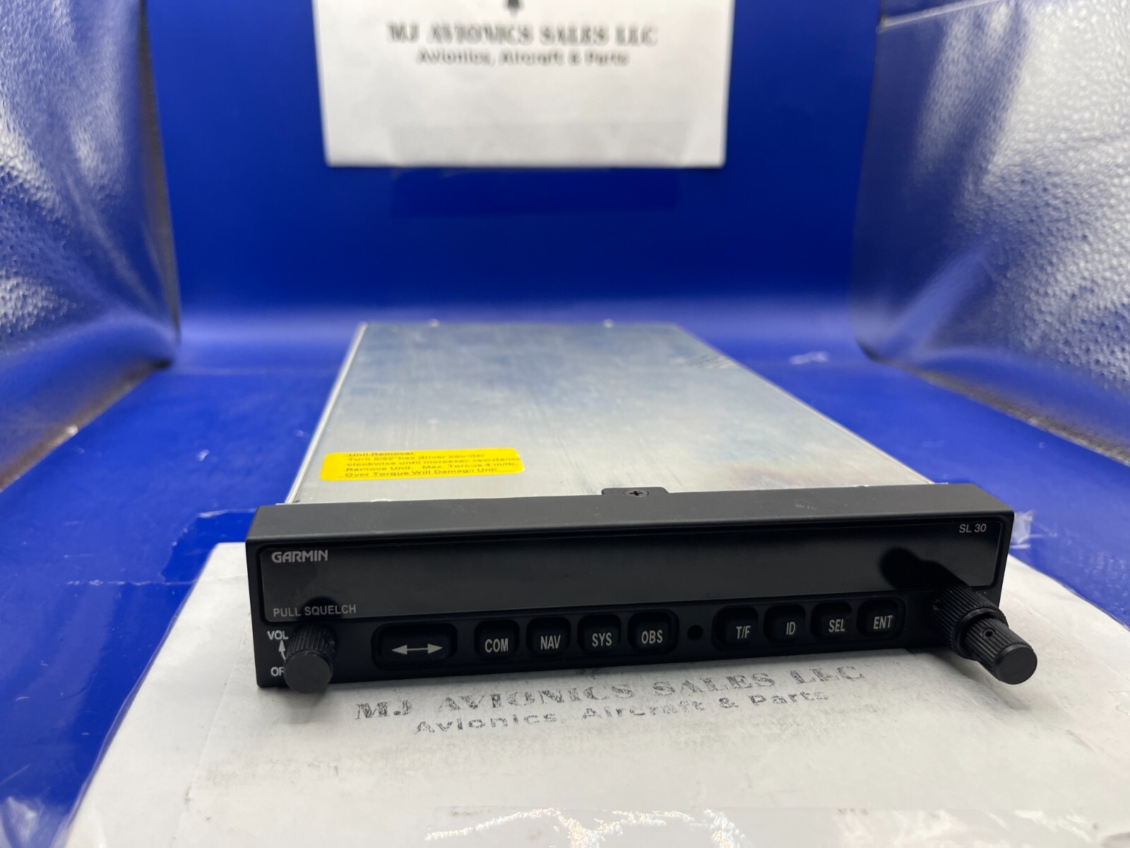 Garmin SL30 VHF NAV/COMM RADIO P/N 430-6040-303 WITH FAA FORM 8130-3