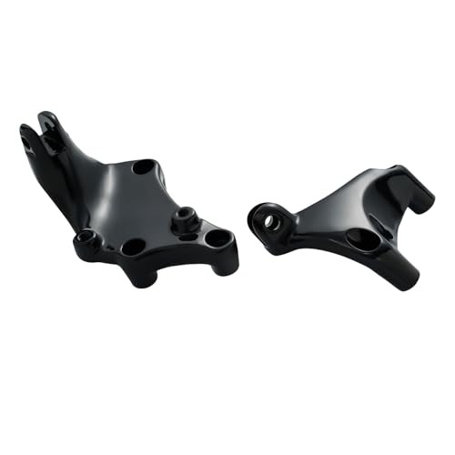 Rear Passenger Foot Pegs Fit Harley Sportster XL883 1200 Mount Gloss Black