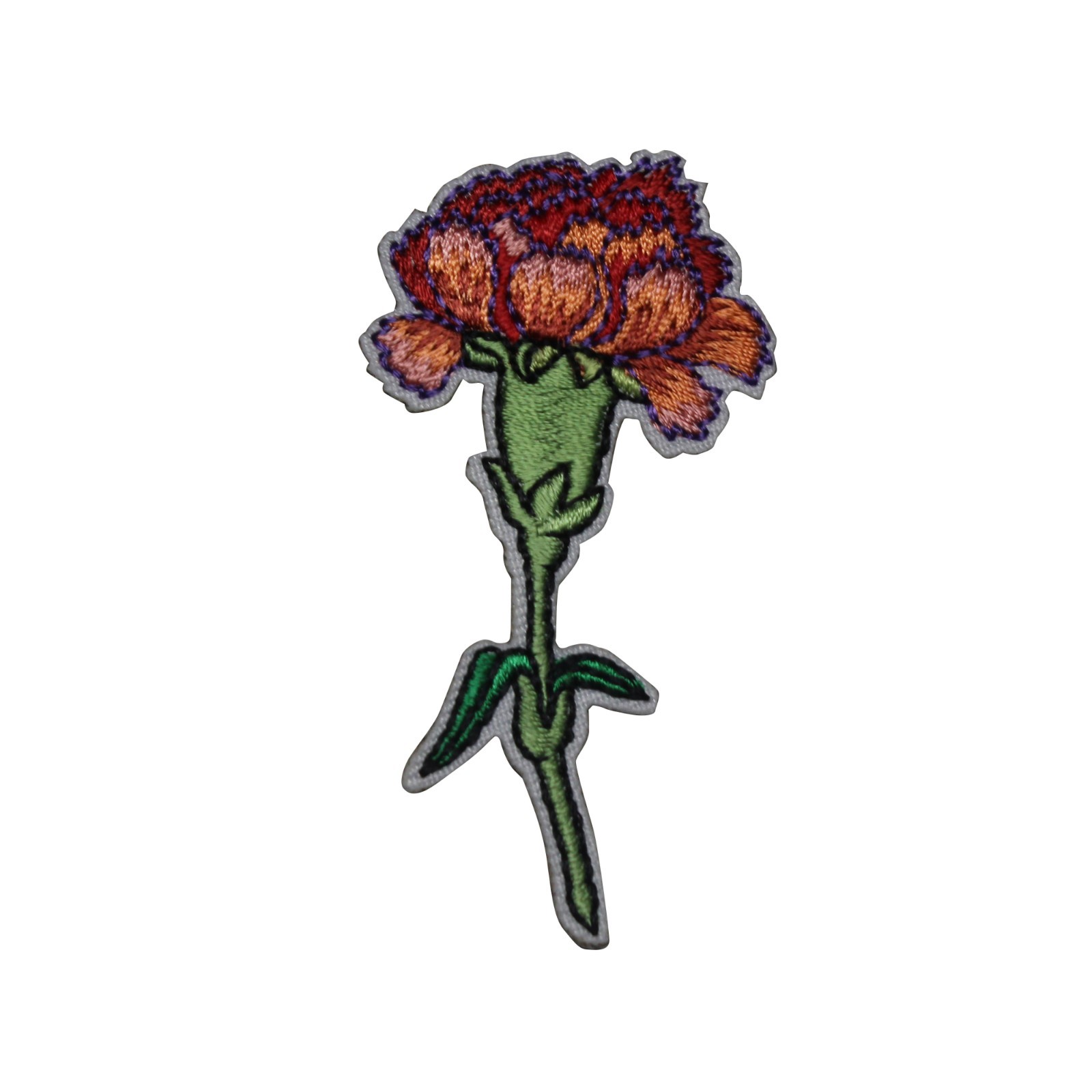 Flower Carnation Embroidered Iron On Patch Boys Girls Kids 91-N