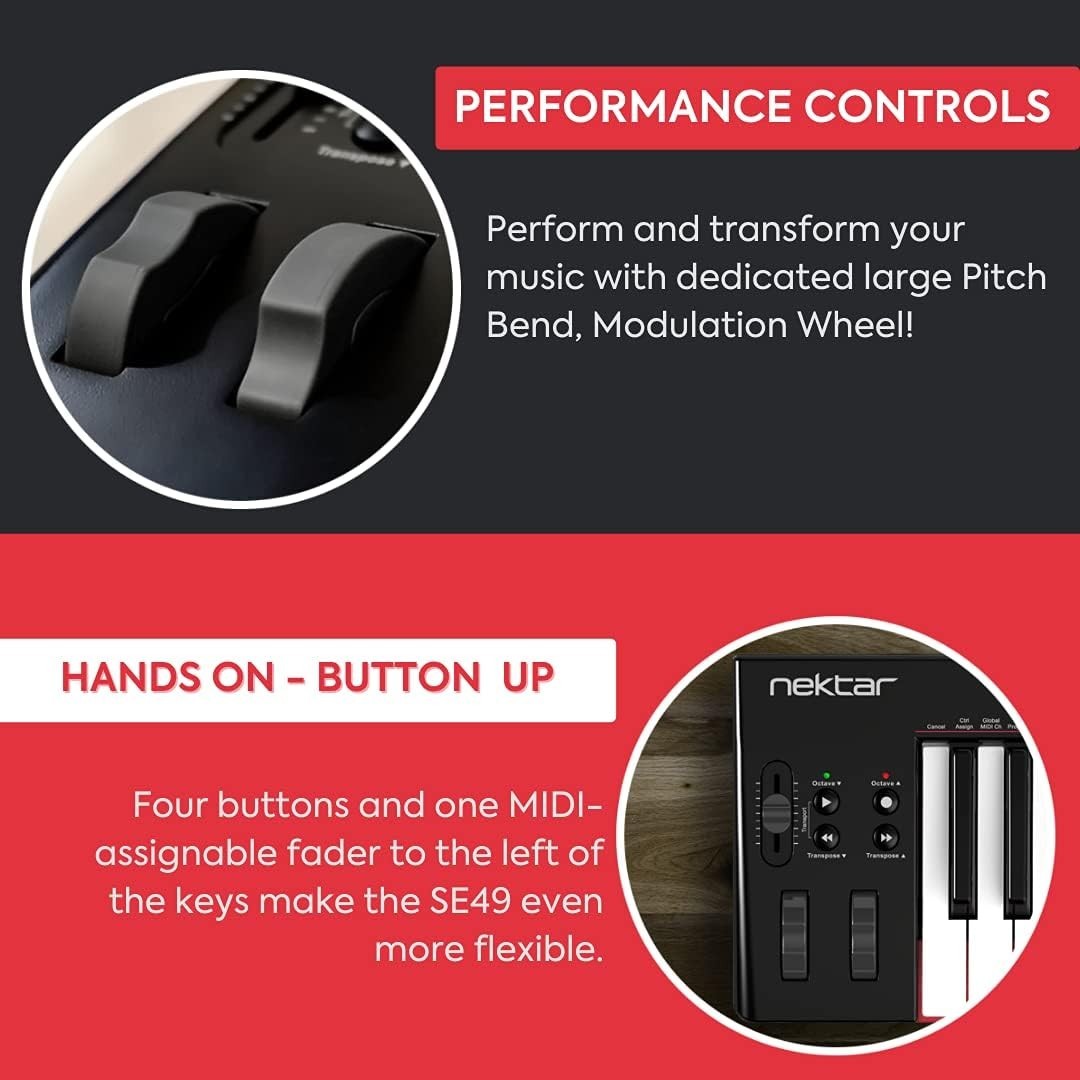 49-Key USB MIDI Controller SE49 - Enhance Your Music Production Experience