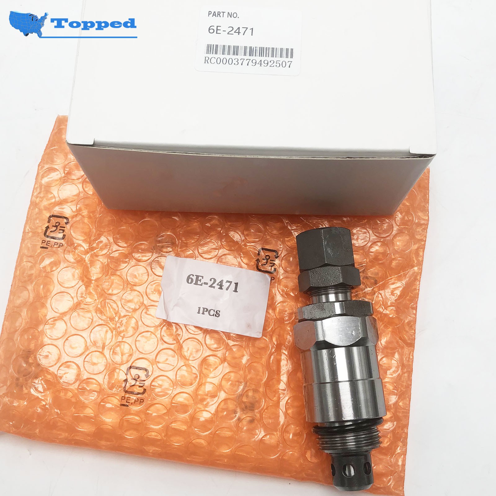 New 1pc 6E2471 VALVE GP RELIEF 6E-2471 for CAT Caterpillar E320 E322 E325L E330L
