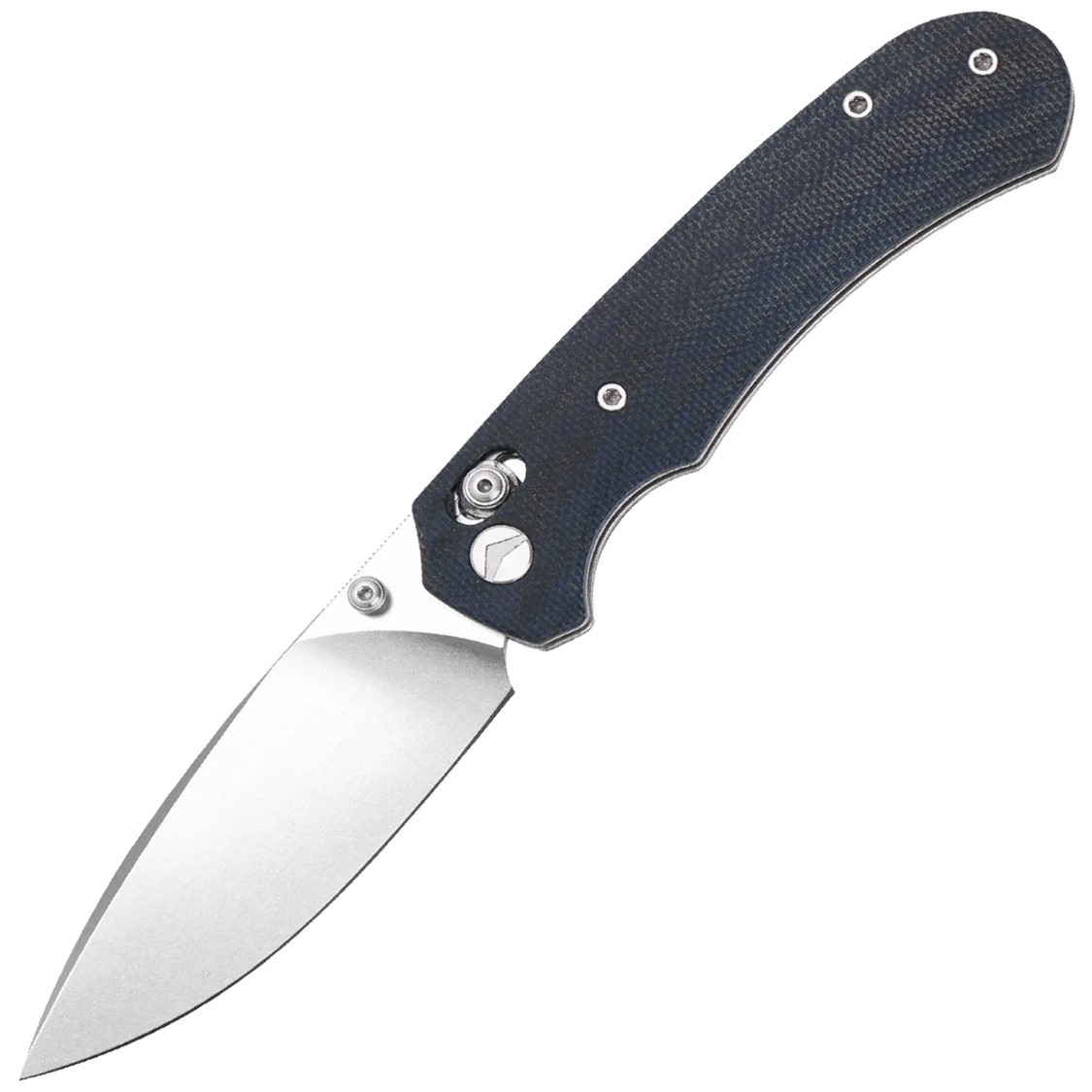 FerraMonster Spectrum Crossbar Lock Blue Micarta Folding 154CM Knife 23004CPC