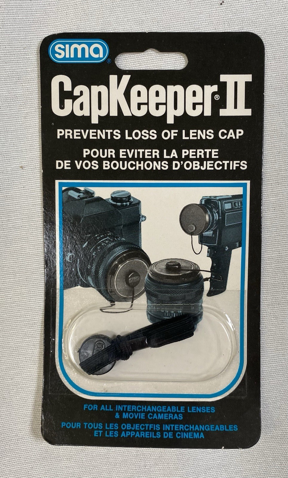 Sima Cap Keeper  II 2 Camera Lens Cap  string  Genuine Old New Stock