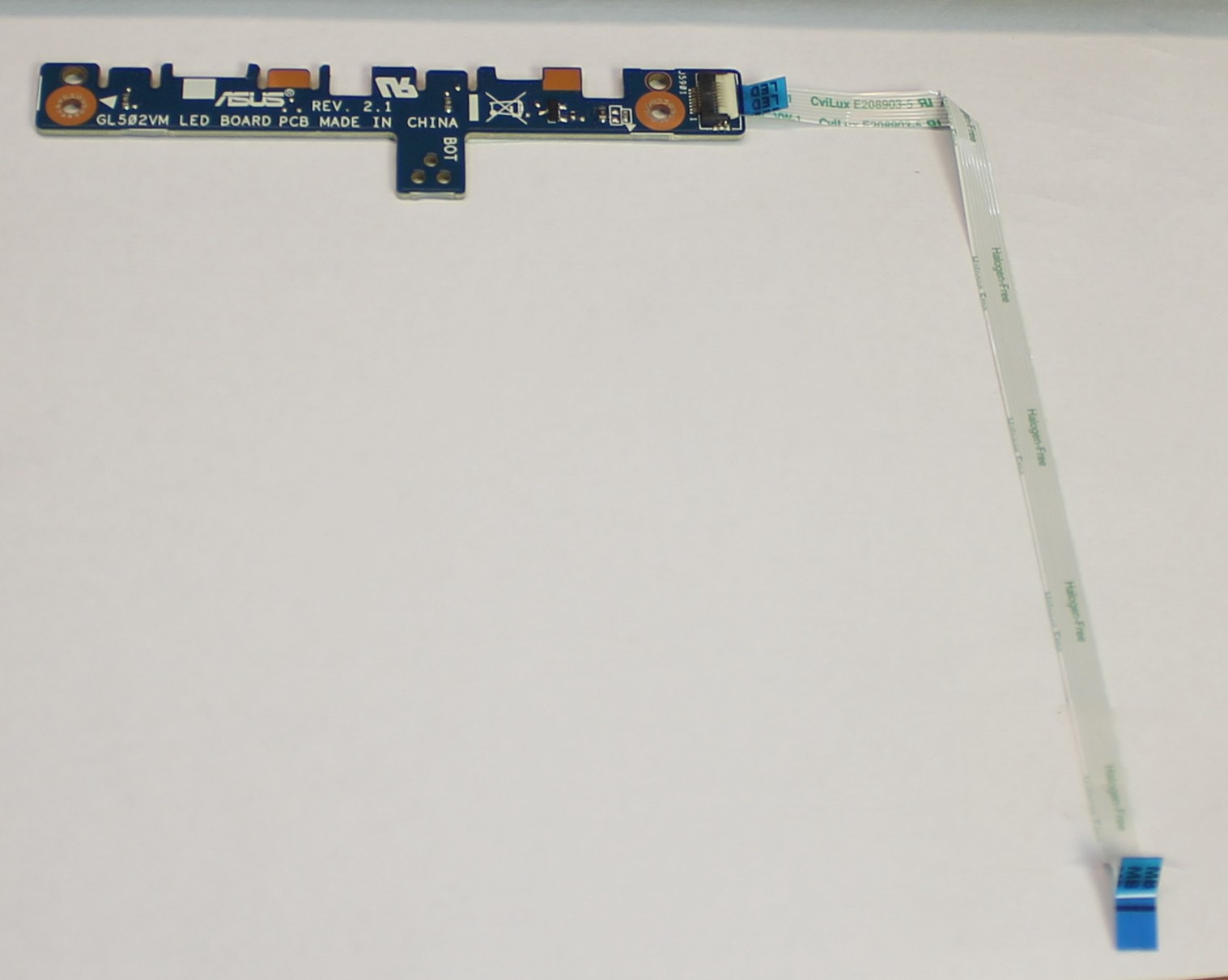 60NB0DD0-LD1030 Asus LED Pc Board With Cable Gl502Vm Series "GRADE A"