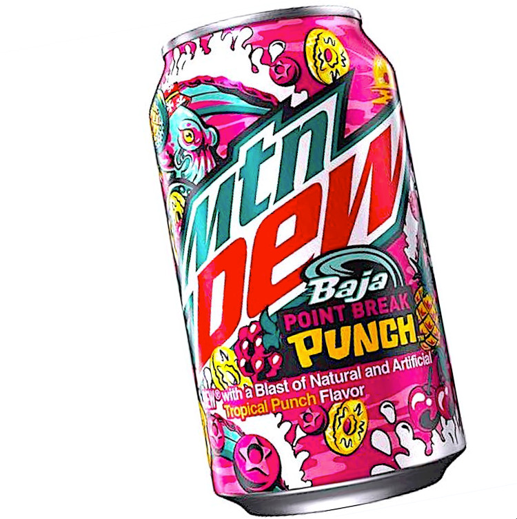 MTN🏔DEW® Limited Edition🌴🍹🍋 Baja Point🌊Break👊Punch 12oz can