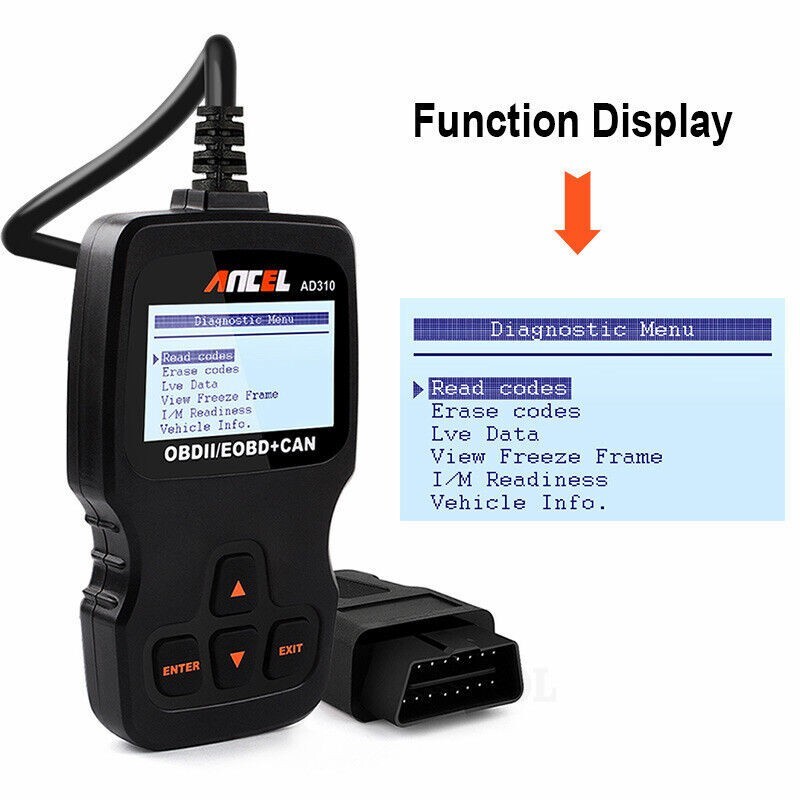 Range Rover OBDII OBD2 Car Fault Code Service Reader Reset Scanner AD310 Tool US