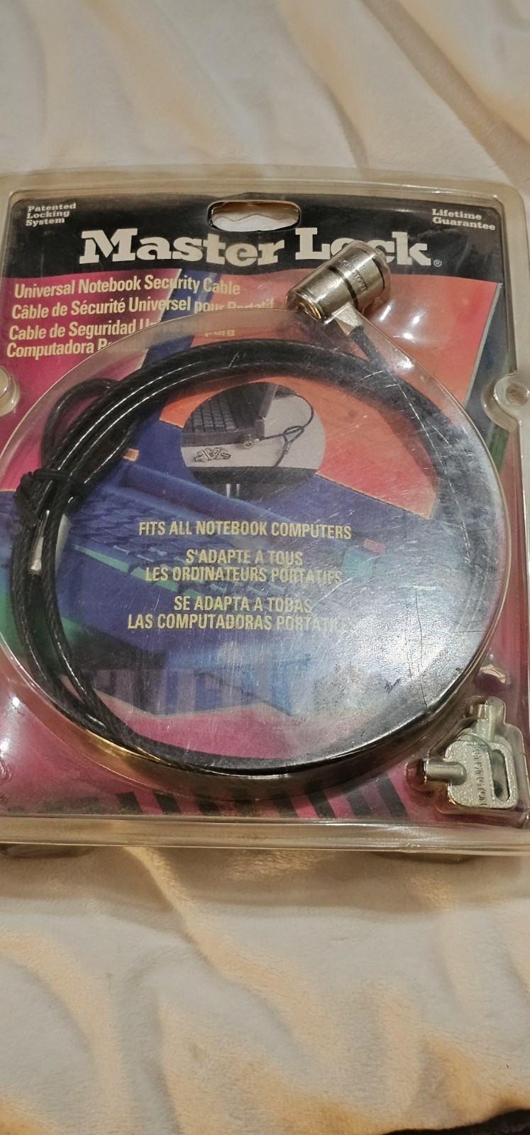 Master Lock Cable Universal Notebook Anti Theft Security Computers Locking