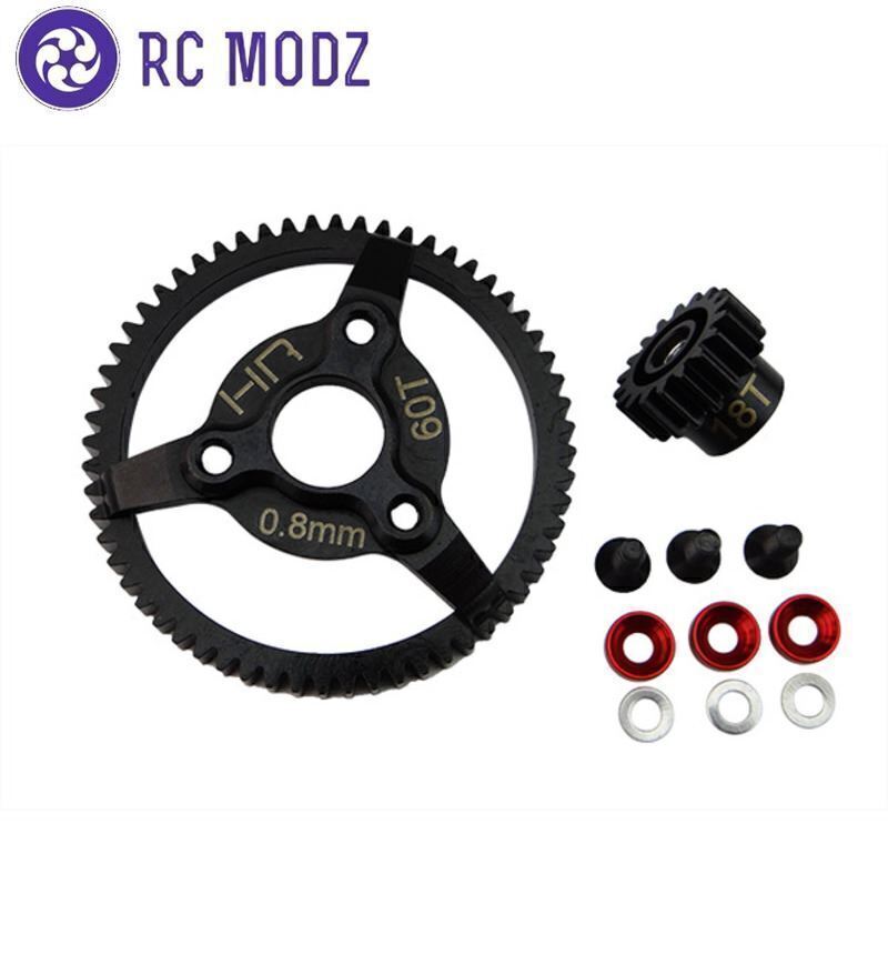 Hot Racing STE260 Traxxas 2wd Slash Rustler 18t/60t Steel Pinion Spur Gear Set