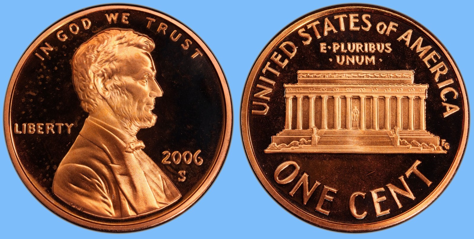 2006 S PROOF LINCOLN CENT ~ GEM CAMEO BU ~ U.S. MINT COIN!