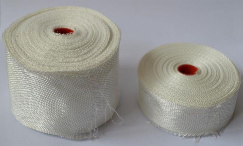 5Rolls  50mm  Plain Weave Fiberglass Cloth Tape E-Glass wide Fiber