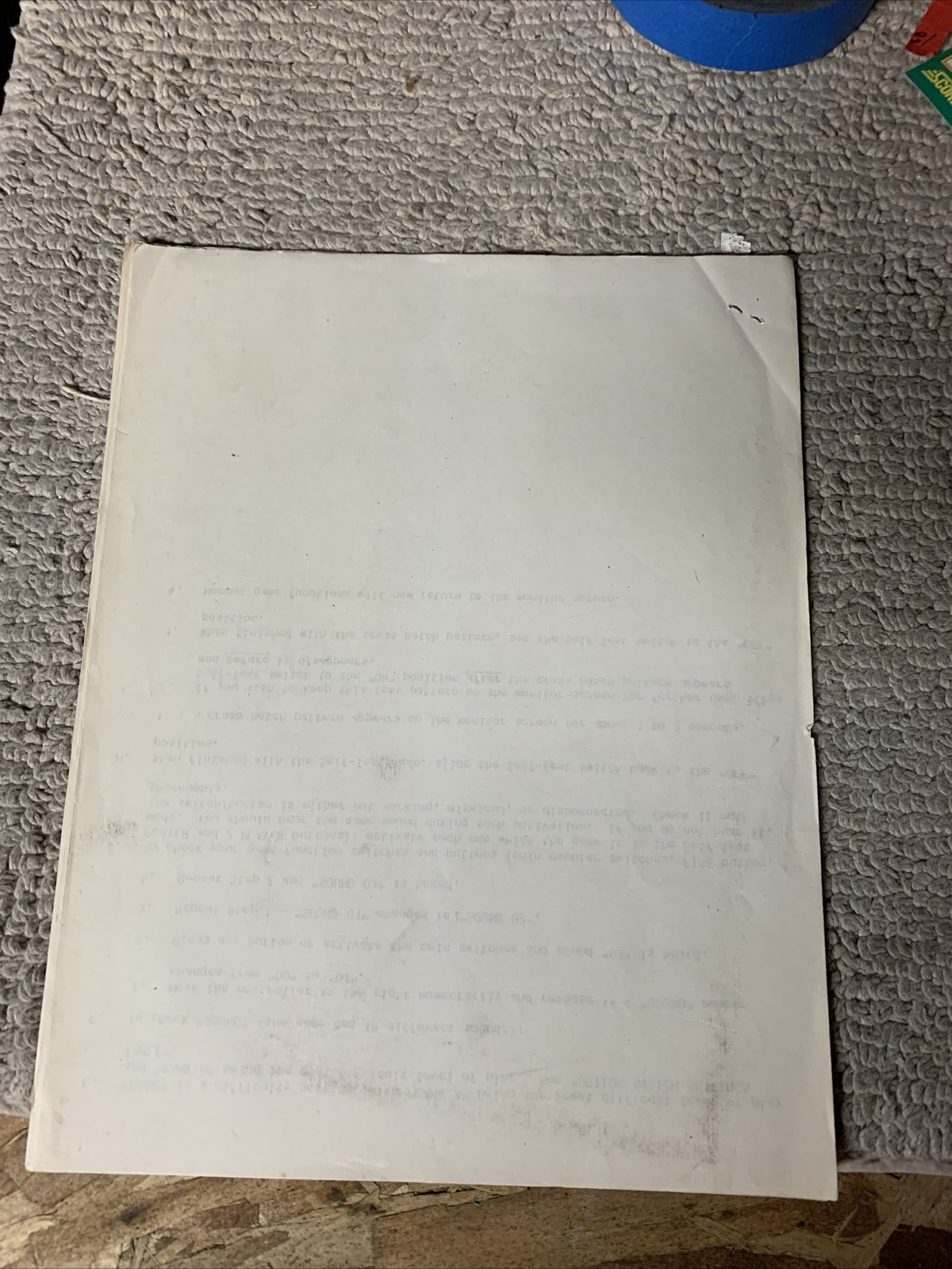 original General instructions Galaga arcade video game owners manual