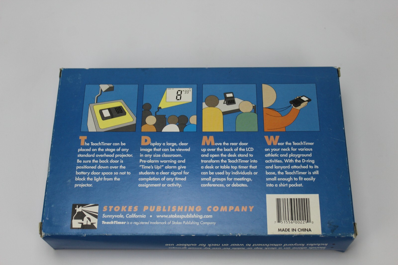 Stokes 229 TeachTimer Overhead Clock Timer Chronograph New in Box