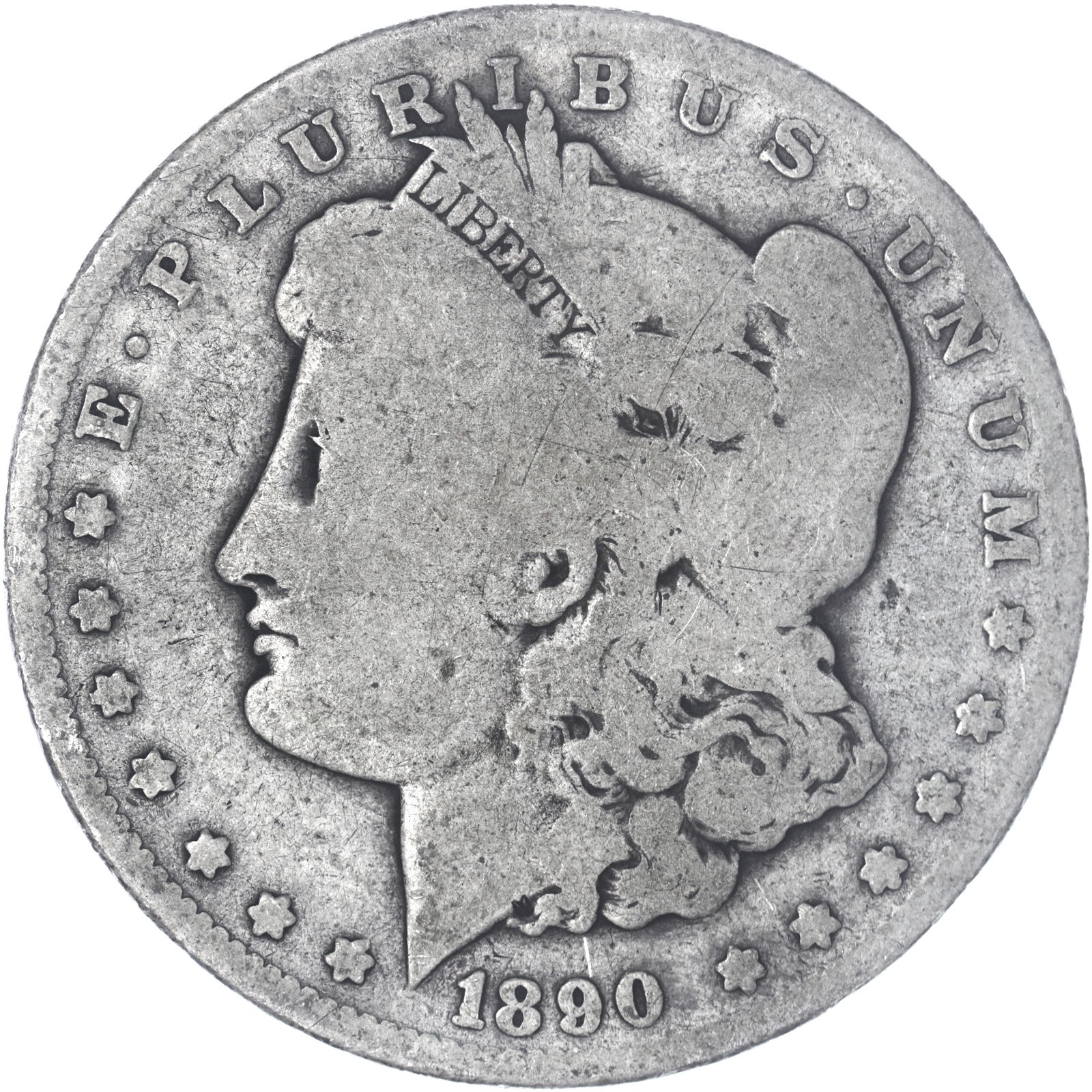 1890 O Morgan Silver Dollar Good GD See Pics C937