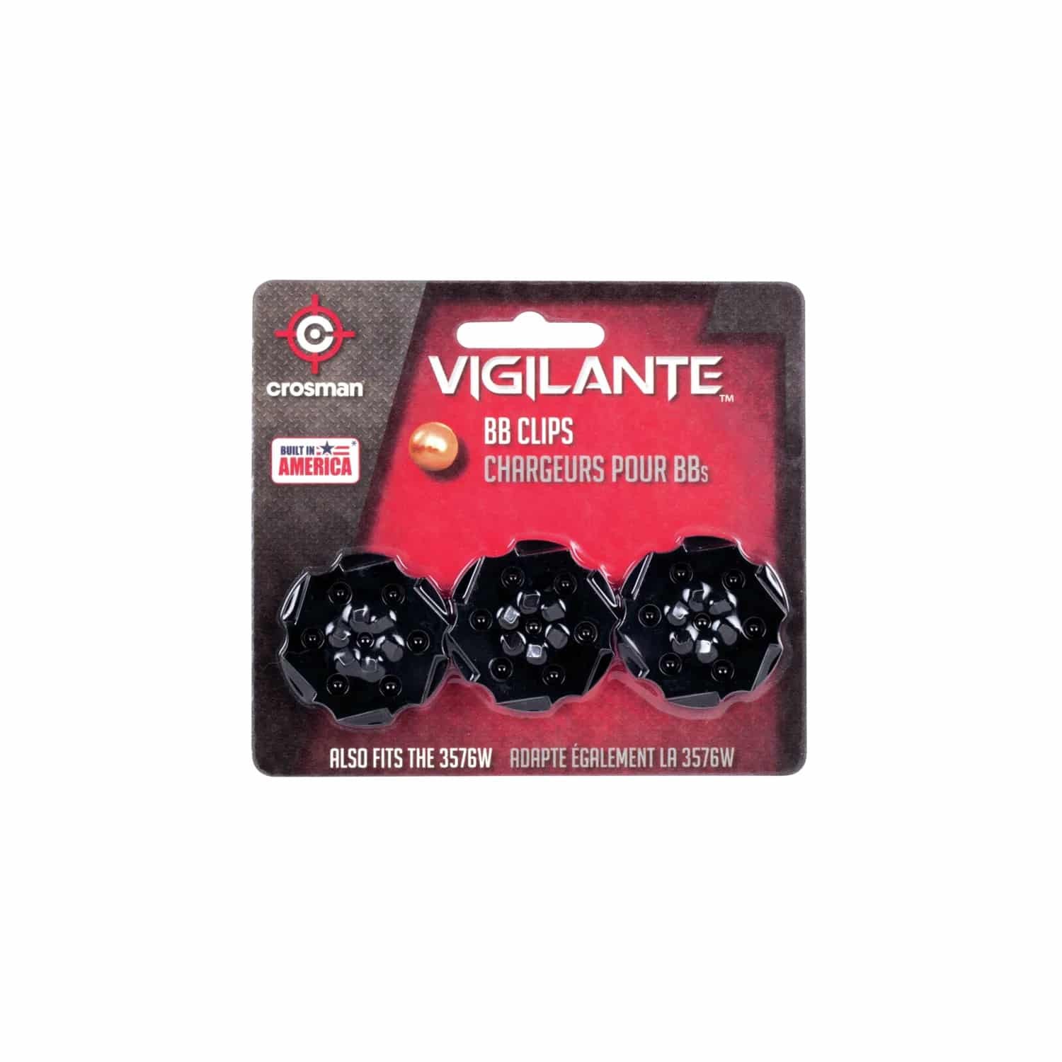 Crosman Spare Clips (BB) 3 Count of 6 Shot Clips for use with Vigilante Air Pist