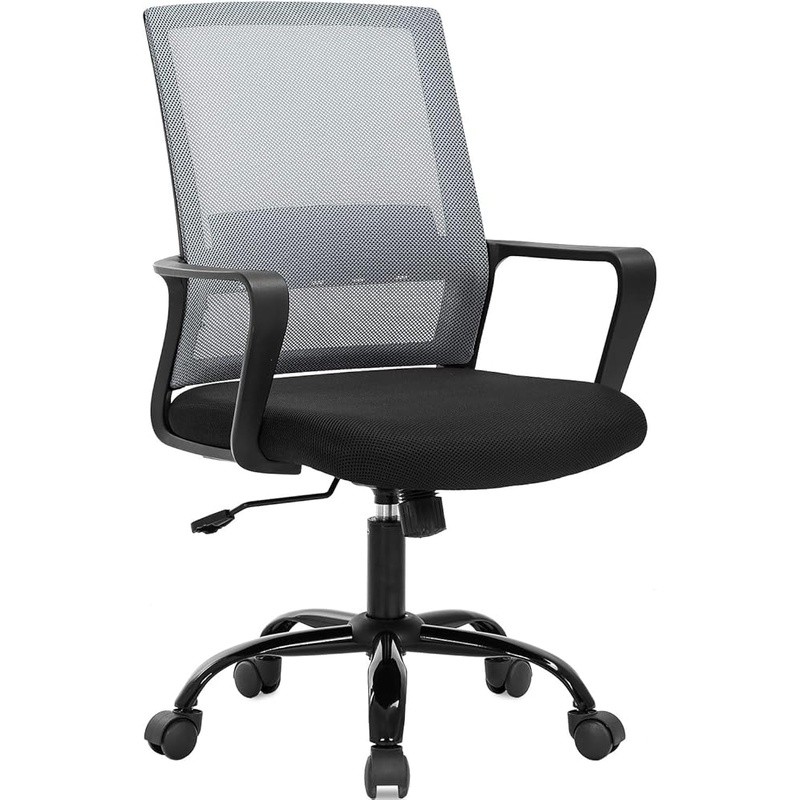 Ergonomic Swivel Rolling Desk Chair W/ Lumbar Support Adjustable Mesh Stool New