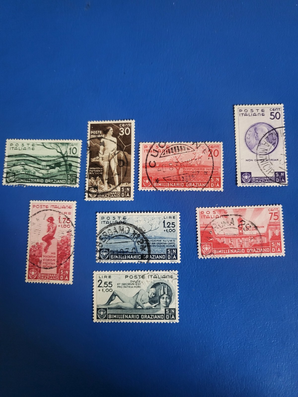 Stamps Italy Scott #359-66 used