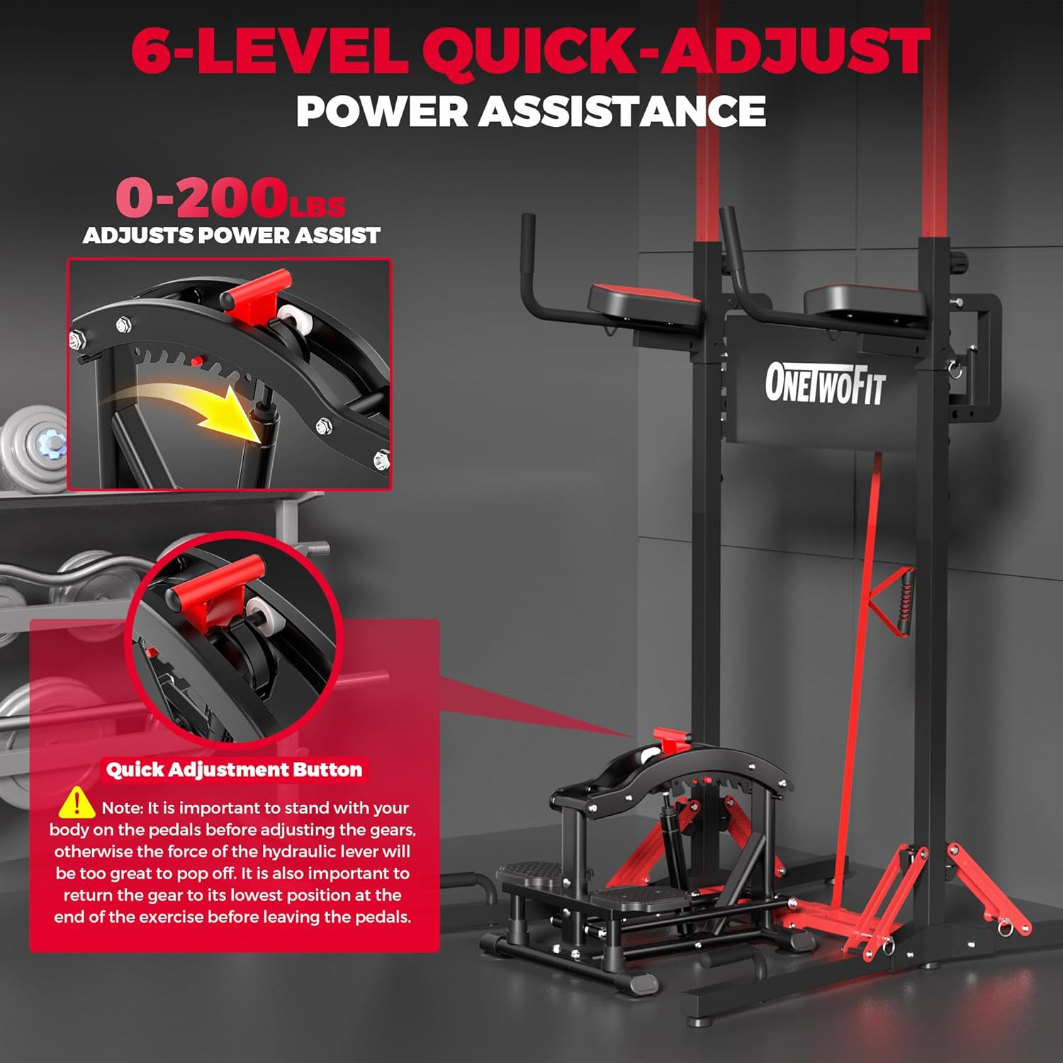 Pull up Assistance Machine 660 LBS, Multi-Function Adjustable Power Assist for P